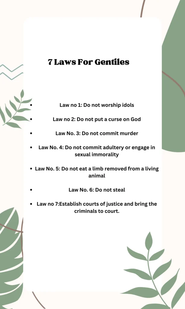 7 Laws For Gentiles